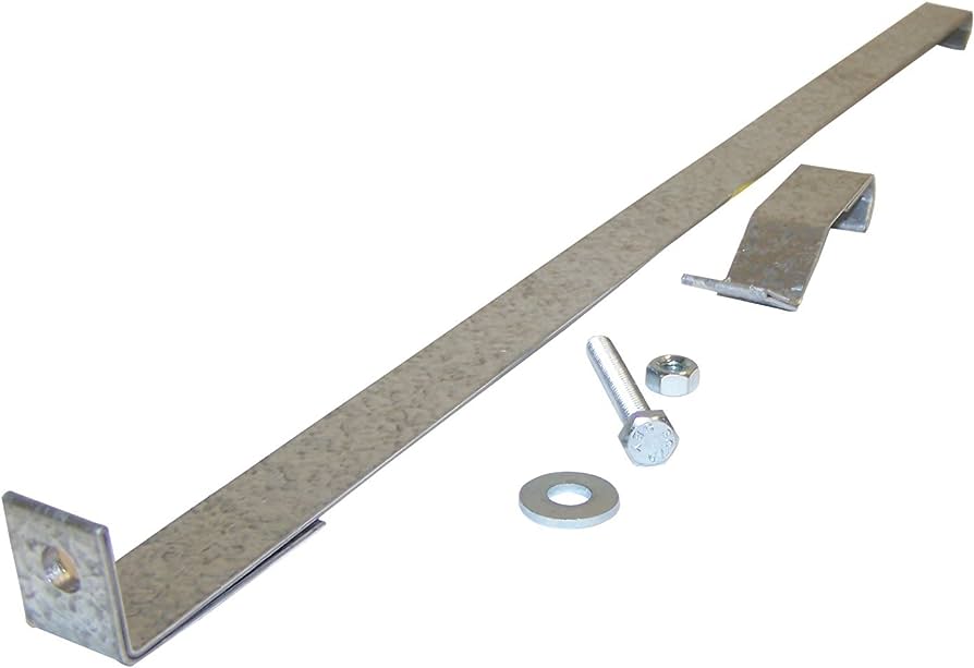 Fuel Tank Hold Down Strap Kit, Steel, 19461972. Jeep, CJ2A, CJ3A, C The JeepsterMan