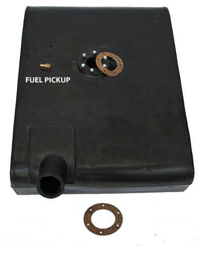 Fuel Tank, Poly, Passenger Side, 6 Hole Sender, 1961-1965 Jeep CJ-3B - The JeepsterMan