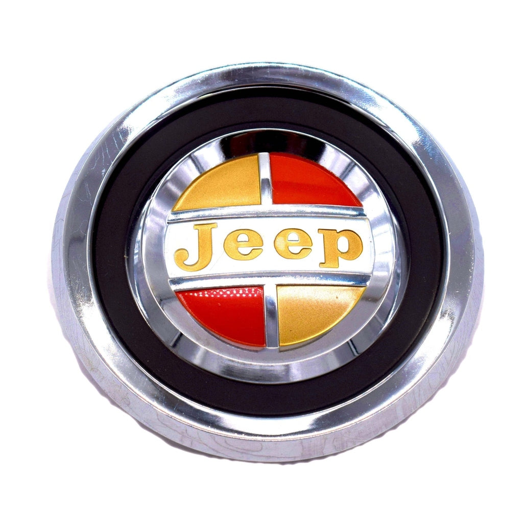 Grille Medallion with Bracket and Hardware, 1967-1971, Jeepster