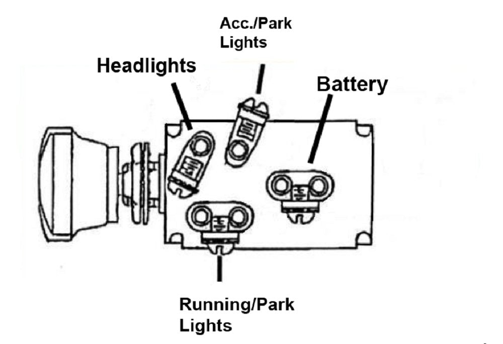 Headlight Control Switch, 1946-1971 Willys and Jeep, CJ-2A, CJ-3A, CJ-3B, CJ-5 - The JeepsterMan