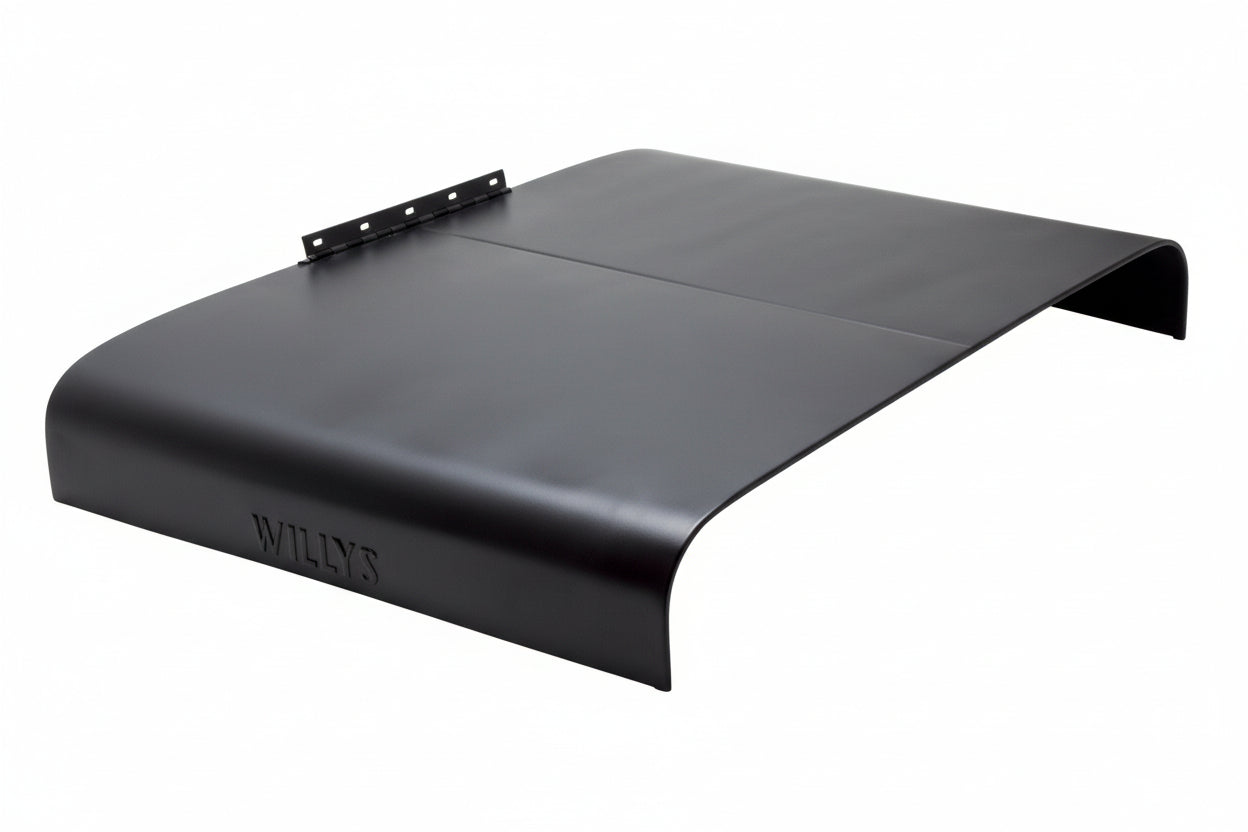 Hood, Willys Script, 1941-1953 Willys and Jeep CJ2A, CJ3A, MB/GPW – The ...