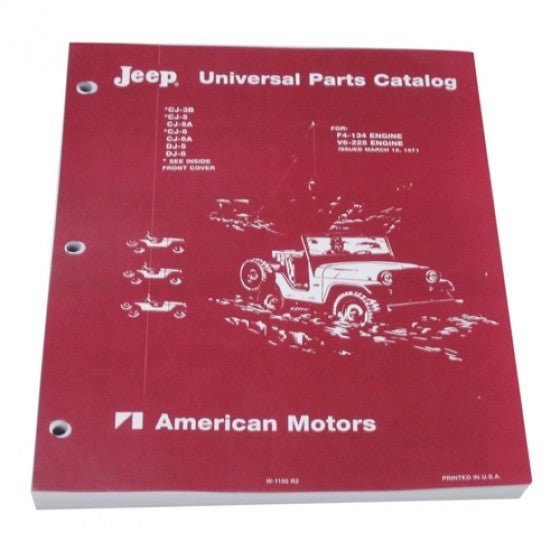 Jeep Universal Parts Catalog 4 and V6 The JeepsterMan