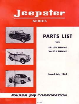 Jeepster Commando Parts List - Jeepster Series July 1969 - The JeepsterMan