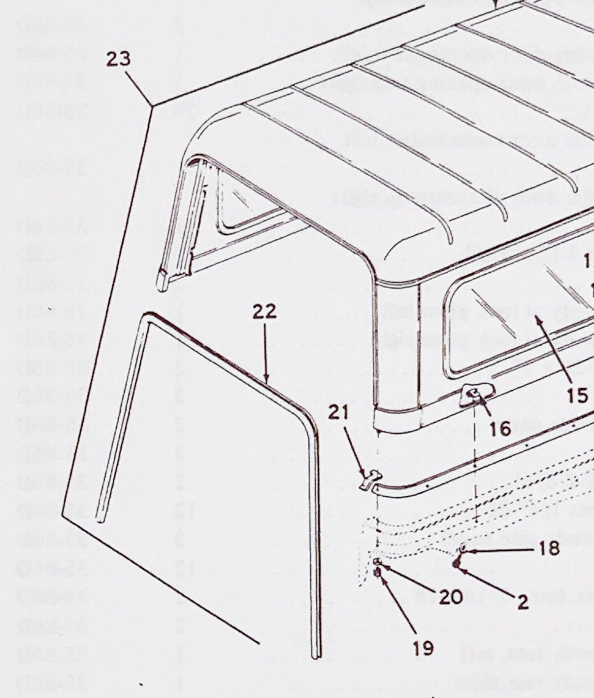 Lift Gate & Tailgate Seal, 1967-1973 Jeepster Commando and Commando ...