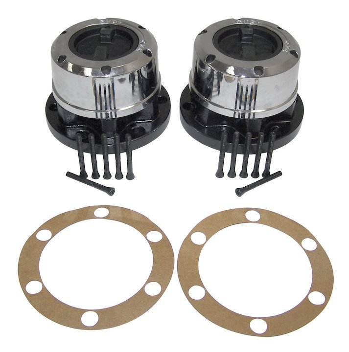 Locking Hub Set, Crown Automotive, 27 Spline, 1972-1981 Willys & Jeep, Dana 30 - The JeepsterMan