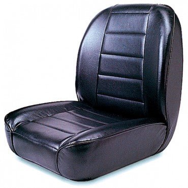 Low Back Front Seat, Black, 1955-1986, Willys & Jeep CJ and Jeepster Commando - The JeepsterMan