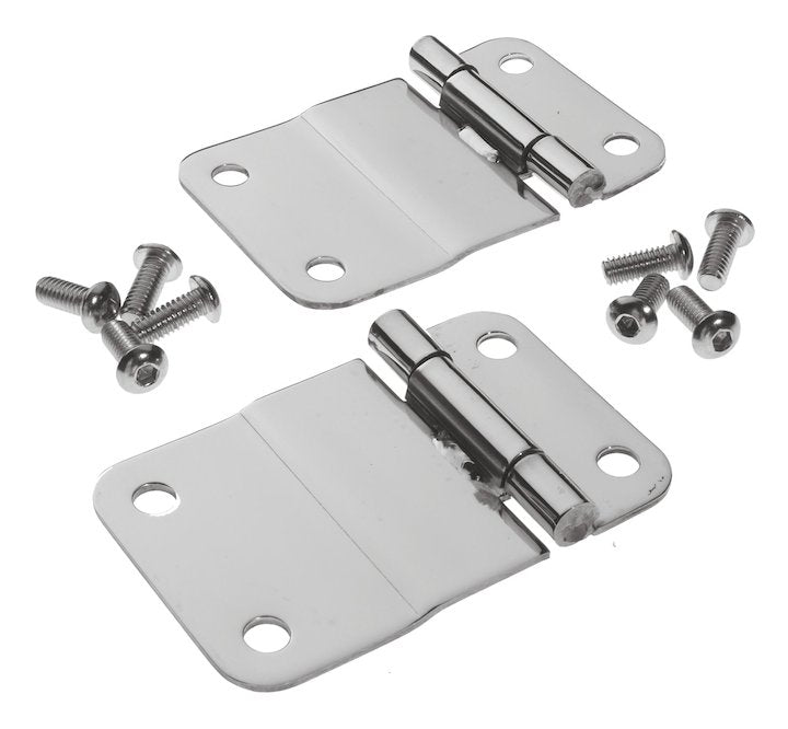 Lower Tailgate Hinge Set (Stainless), 1976-1986, Jeep CJ-7 and CJ-8 - The JeepsterMan