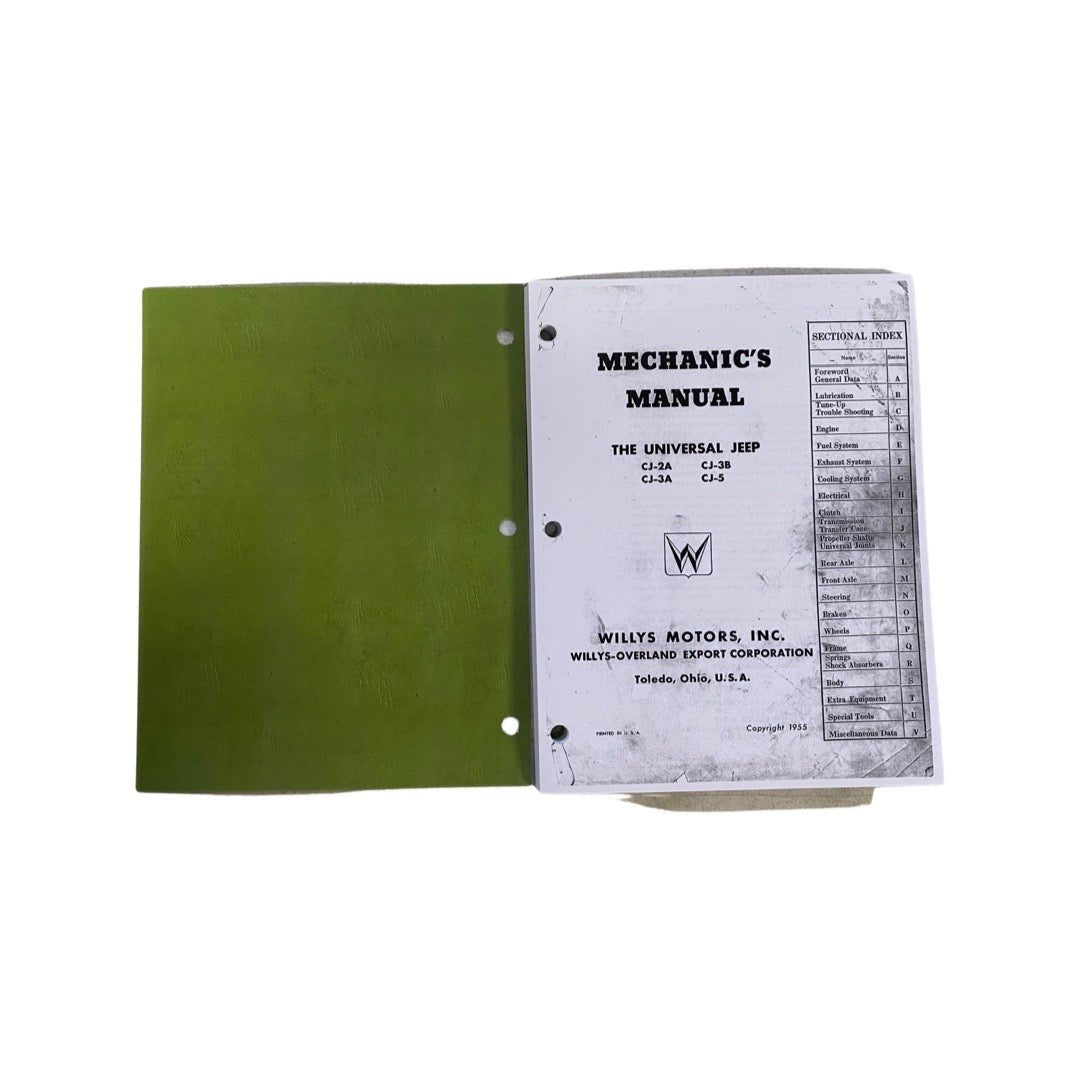 Mechanics Manual, 1946-1964, Willys Jeep CJ-2A, CJ-3A, CJ-3B, CJ-5