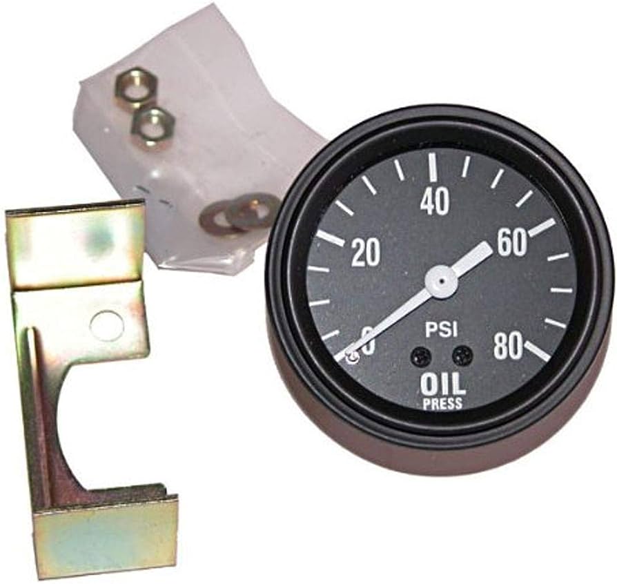 Oil Pressure Gauge, 0-80 PSI, 1941-1947, Willys MB, GPW
