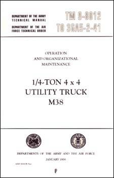 Operational & Organizational Maintenance - Quarter Ton 4x4 Utility Truck M38 - The JeepsterMan