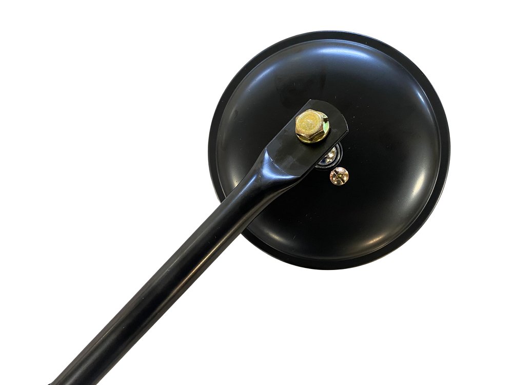 Outside Rear View Mirror, Black, 5' Round, 1941-1964 Willys