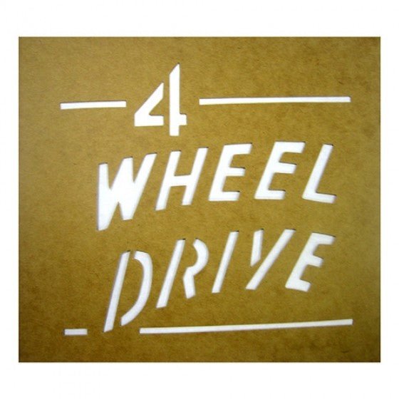 Paint Stencil "4 Wheel Drive", 1941-1971, Jeep and WIllys - The JeepsterMan