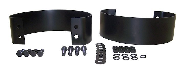 Rear Bumperette Set (Black), 1976-1986, Jeep CJ-5, CJ-7, & CJ-7 - The JeepsterMan