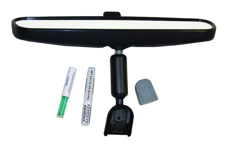 Rear View Mirror Kit (Larger), 1955-1986, Jeep CJ-5, CJ-6, CJ-7, & CJ-8 - The JeepsterMan