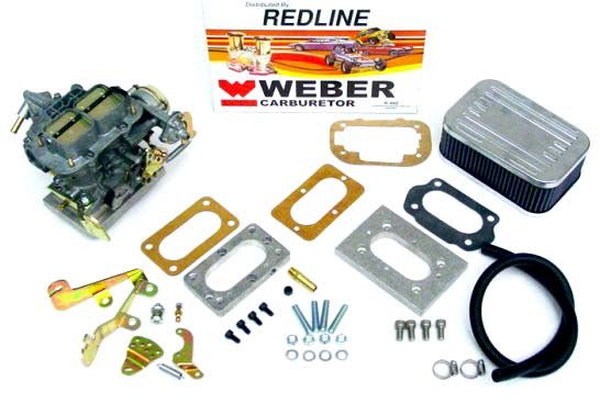 Redline Weber Carburetor Conversion Kit 232/258, Jeep Commando, CJ-Series, J- Series, and Waggoneers with 258 Engine - The JeepsterMan