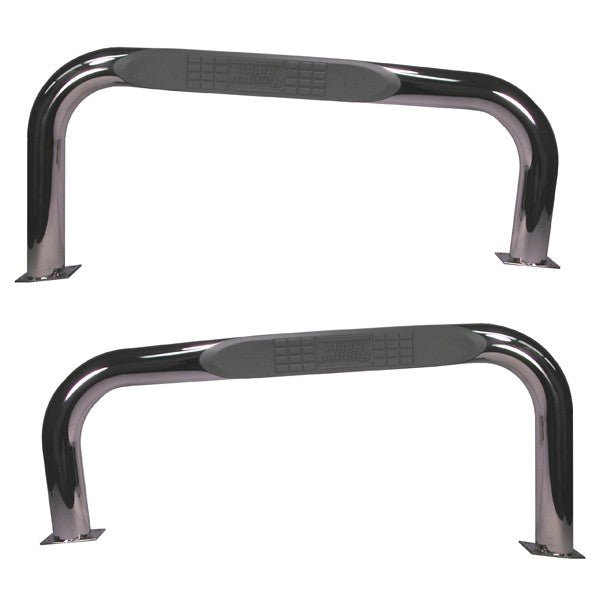 Side Step Kit, Stainless Steel, Tubular, 1976-1983 Willys Jeep, CJ-5 - The JeepsterMan