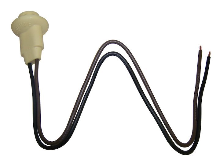 Socket With Cable, For Side Markers, 1967-1991 Jeep Models - The JeepsterMan