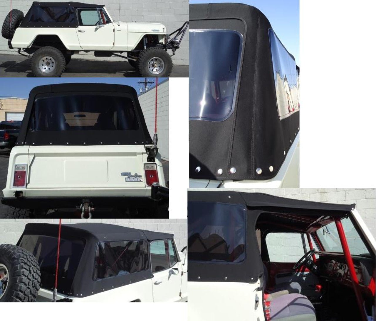 Soft Top Kit, 1967-1973, Jeepster Commando and Commando w/ Tinted Wind ...