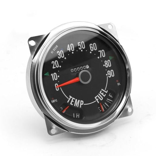 Speedometer Assembly, Omix Ada, 1953-1979, Jeep CJ-3B, CJ-5, CJ-6, CJ-7, Station Wagon, Pickup Truck - The JeepsterMan