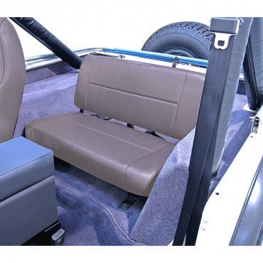 Standard Rear Seat, Gray, 1955-1995 Jeep CJ Series and Wrangler - The JeepsterMan