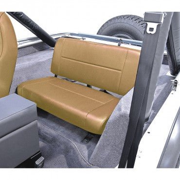 Standard Rear Seat, (Tan), Willys Jeep 1955-1995 CJ Series - The JeepsterMan