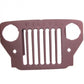 Steel Radiator Grille w/ Willys Logo, 1953-1964, CJ3B, Willys Jeep - The JeepsterMan