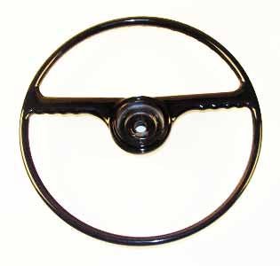 Steering Wheel, Black, 1950-1964, Jeepster, Station Wagon, Pickup Truck, Out of Stock - The JeepsterMan