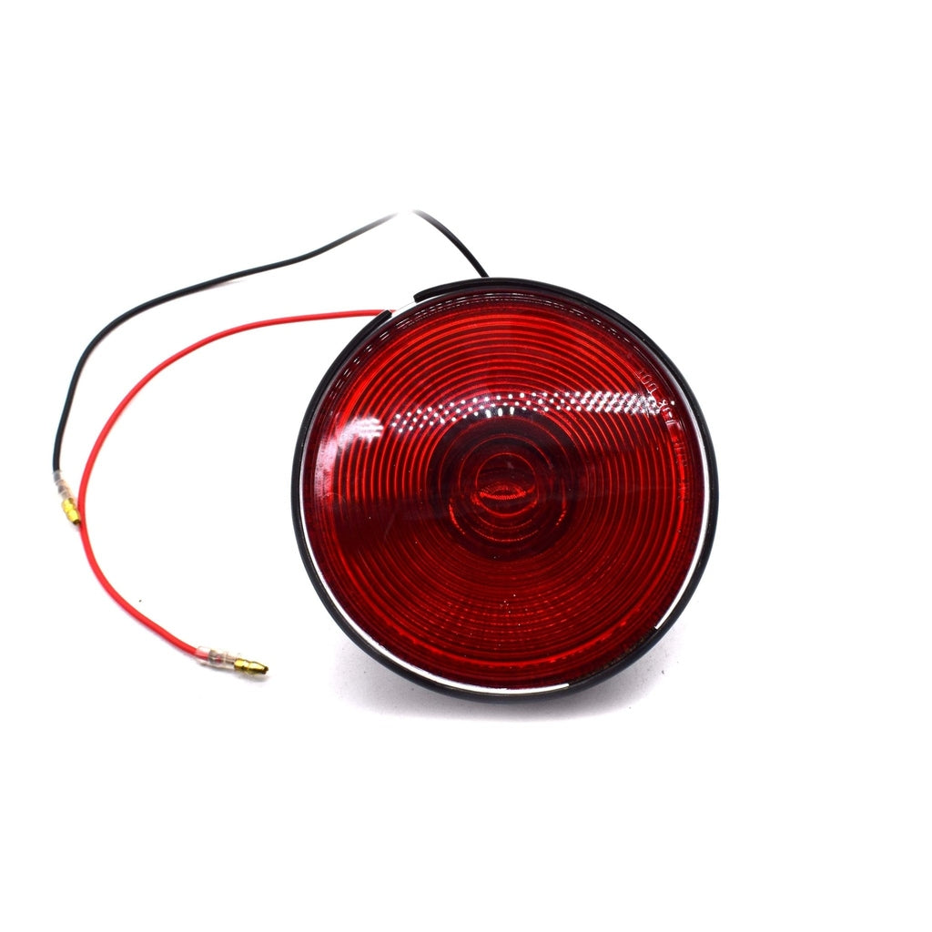 Red Rear Combination Tail Light For Willys Jeep CJ2A, CJ3A, CJ3B, CJ5, CJ6 (24 Series) - Aftermarket Replacement
