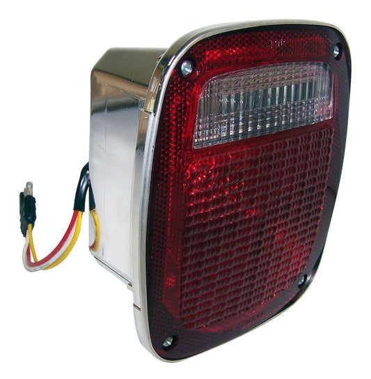 Tail Light w/ Side Marker (Right-Chrome), 1981-1986, Jeep CJ-5, CJ-7, & CJ-8 - The JeepsterMan