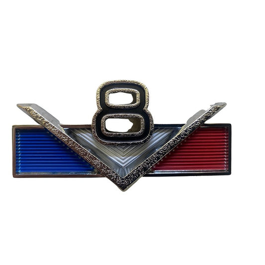 'V6' Dauntless Emblem – Fits 1966-1971 Willys & Jeep CJ-5, CJ-6, Jeepster Commando