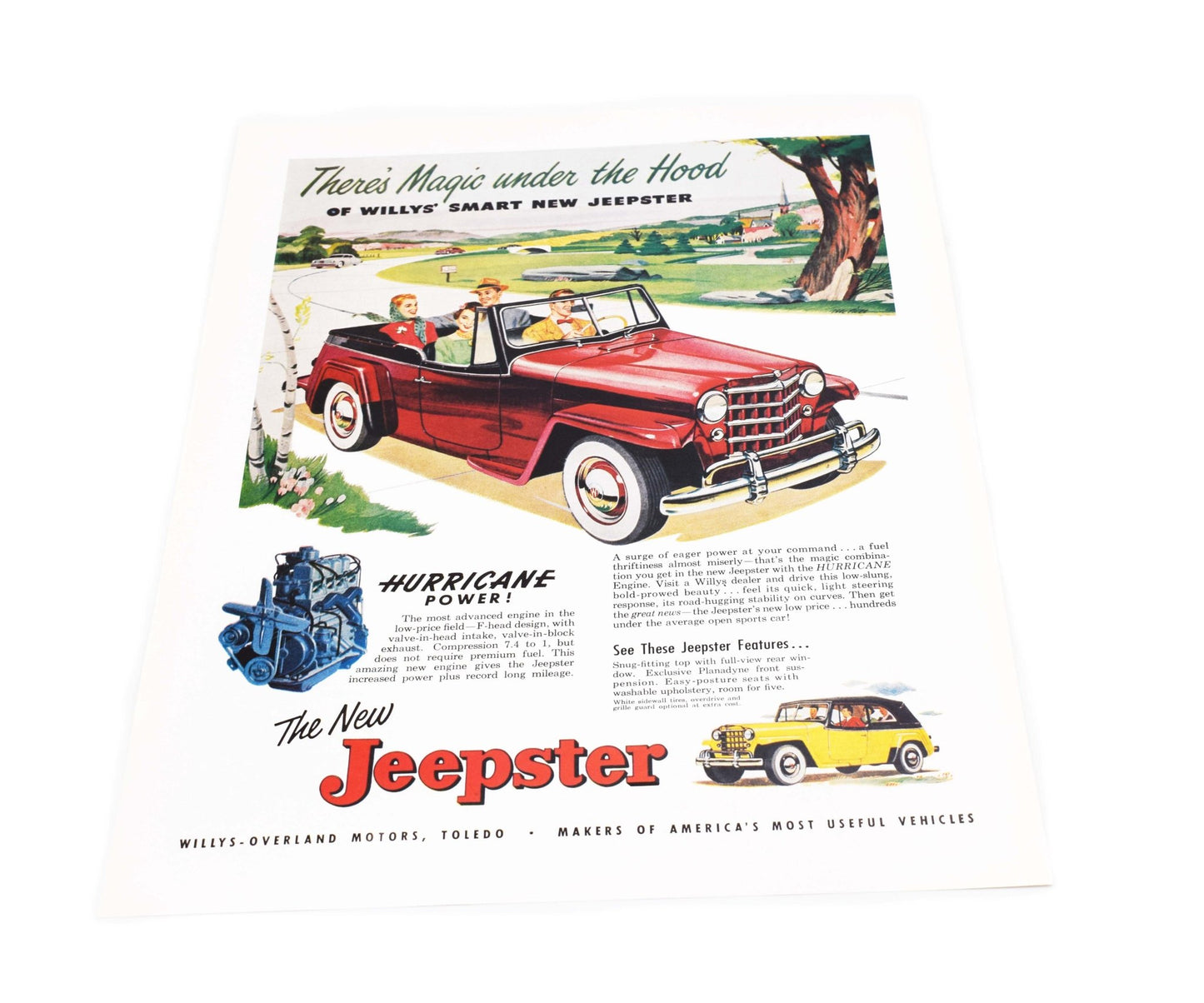 Willys-Overland Jeepster Promotional Ad, 1950 Jeepster - The JeepsterMan