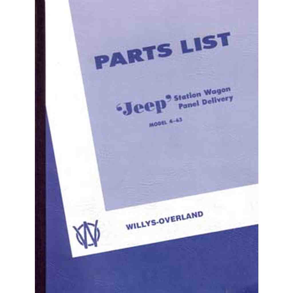 Willys Station Wagon Panel Delivery - 1947-1949 Parts List – The ...