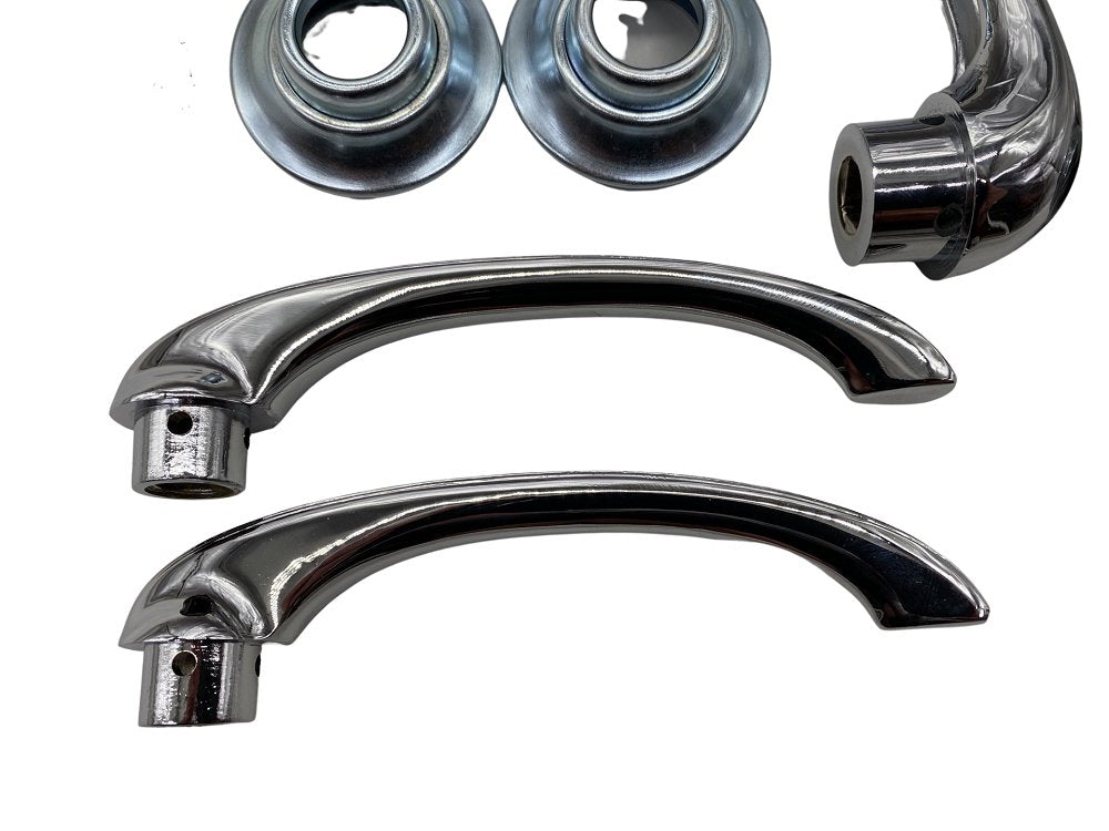 Midwest Muscle Car Specialties Lincoln Inside Door Panel Window Crank Handle Escutcheon Tension Springs 2pc, Vintage