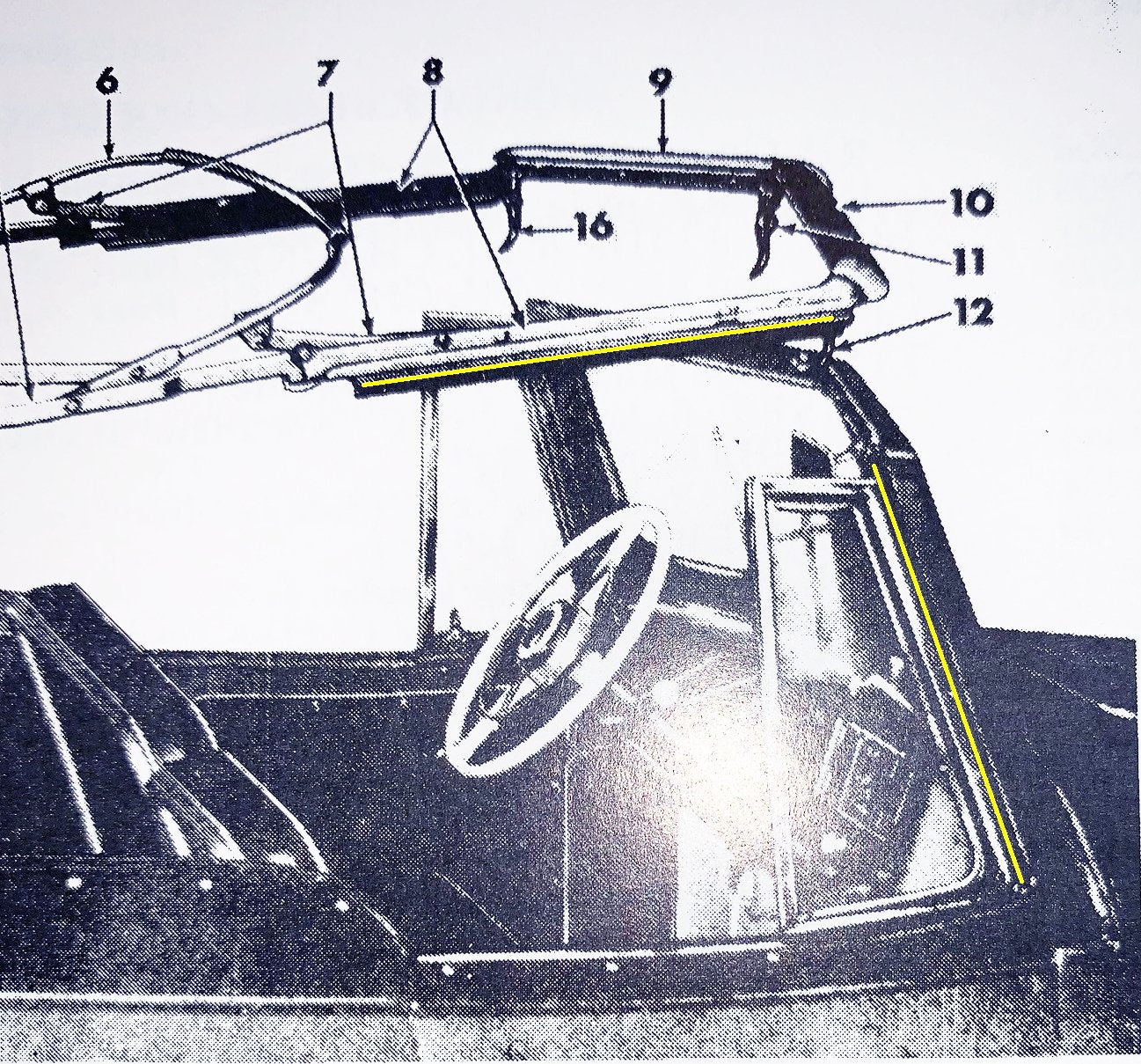 Windshield and Side Rail Channel Weatherstrip, 1948-1951 Jeepster - The JeepsterMan