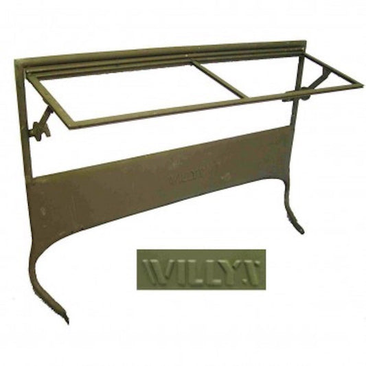 Windshield Frame (With "Willys" Logo), 1946-1949, Willys Jeep CJ2A - The JeepsterMan