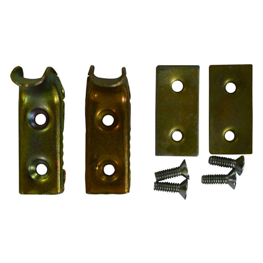 Windshield Hook & Plate Spacer (w/ Screws), 1941-1945, MB Willys Jeep - The JeepsterMan