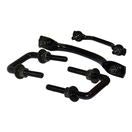 Windshield Tie Down Kit (Black), 1955-1995, Willys Jeep CJ-5, CJ-6, CJ-7, CJ-8, & Wrangler - The JeepsterMan