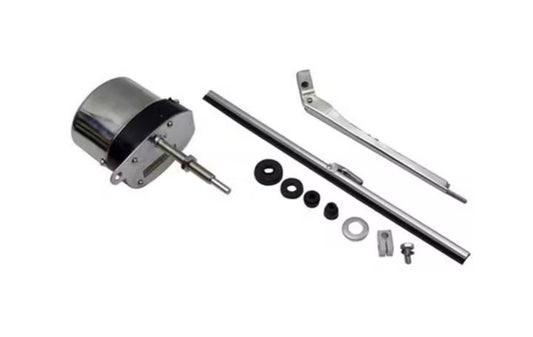 Windshield Wiper Conversion Kit, 12 Volt, Stainless, 1948-1968, MB, GPW, CJ2A, CJ3A, CJ3B, CJ5, M38, and M38A1 - The JeepsterMan